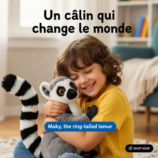 Maky, The Ring-Tailed Lemur Plush
